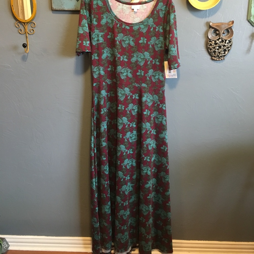 LuLaRoe Ana floral dress NWT size XL